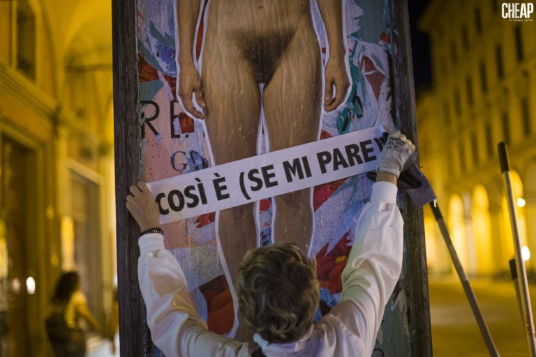 q – per “La lotta è FICA” un progetto di public art di CHEAP (ph Michele Lapini)